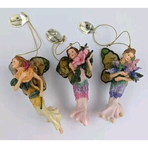 Lena Liu's Hummingbird Garden Angel Fairy Ornament Set of 3 #2